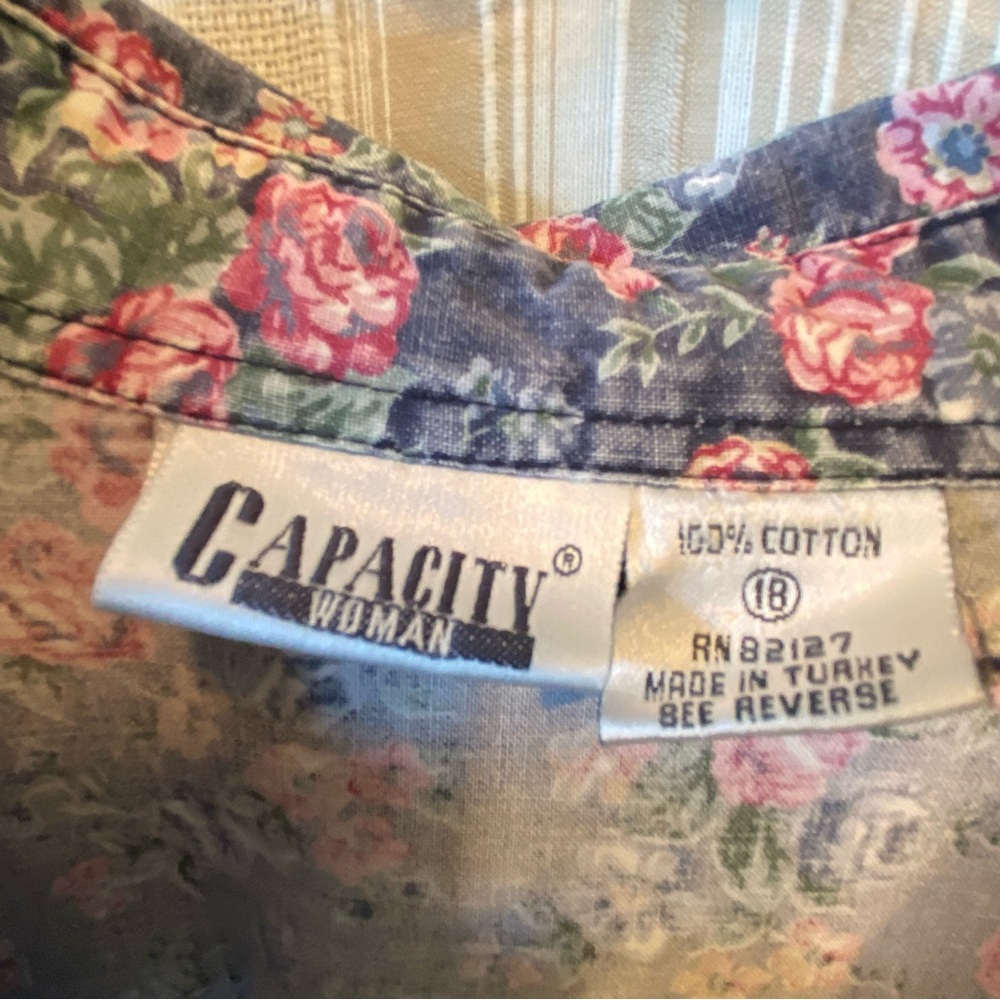 Vintage Floral Button-Down Shirt - Picture 4 of 4